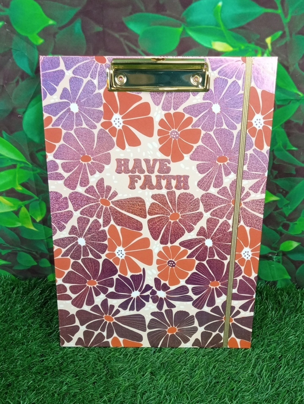 🏠 Have Faith Floral Clipboard Notebook